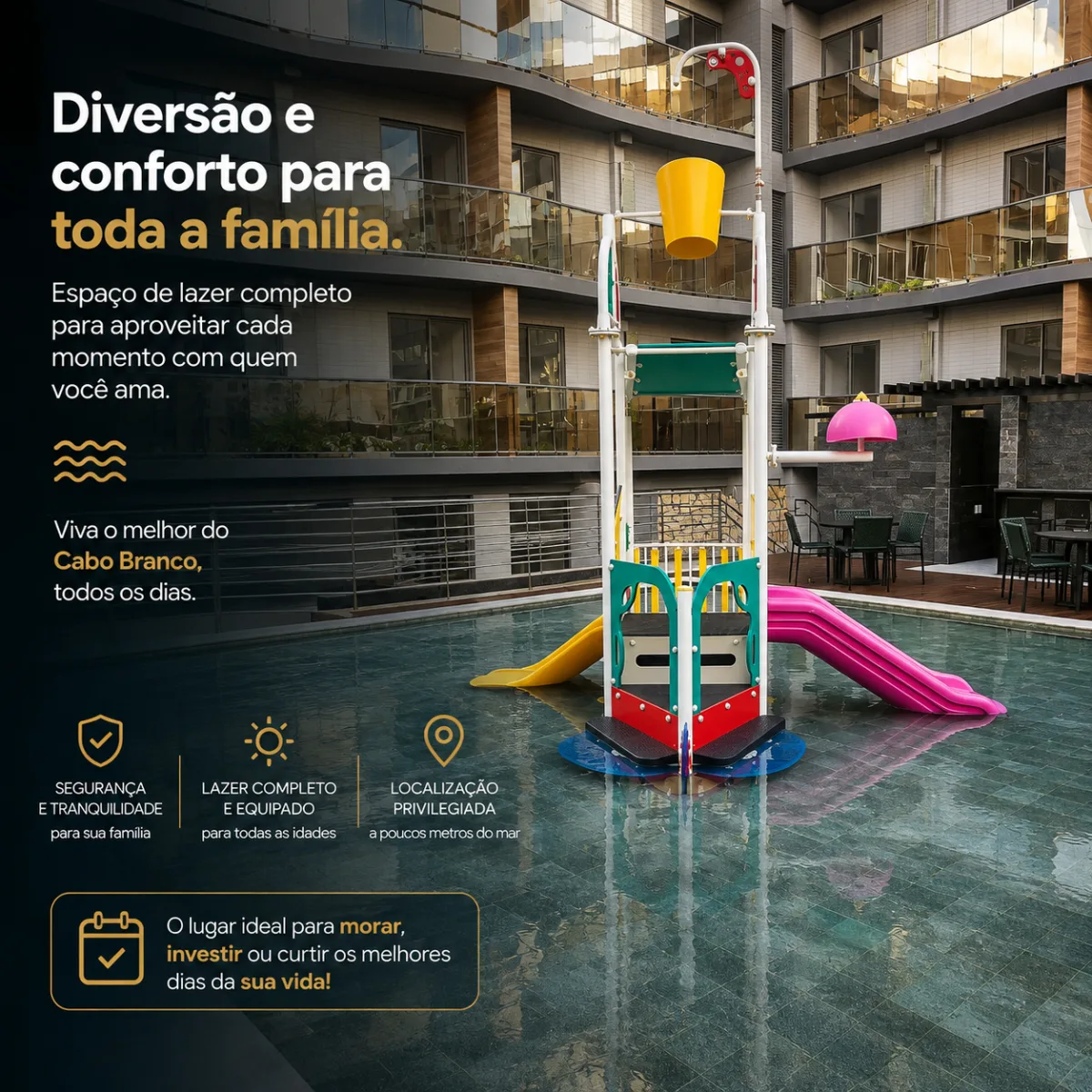 Flat Aqcualina — Cabo Branco, João Pessoa