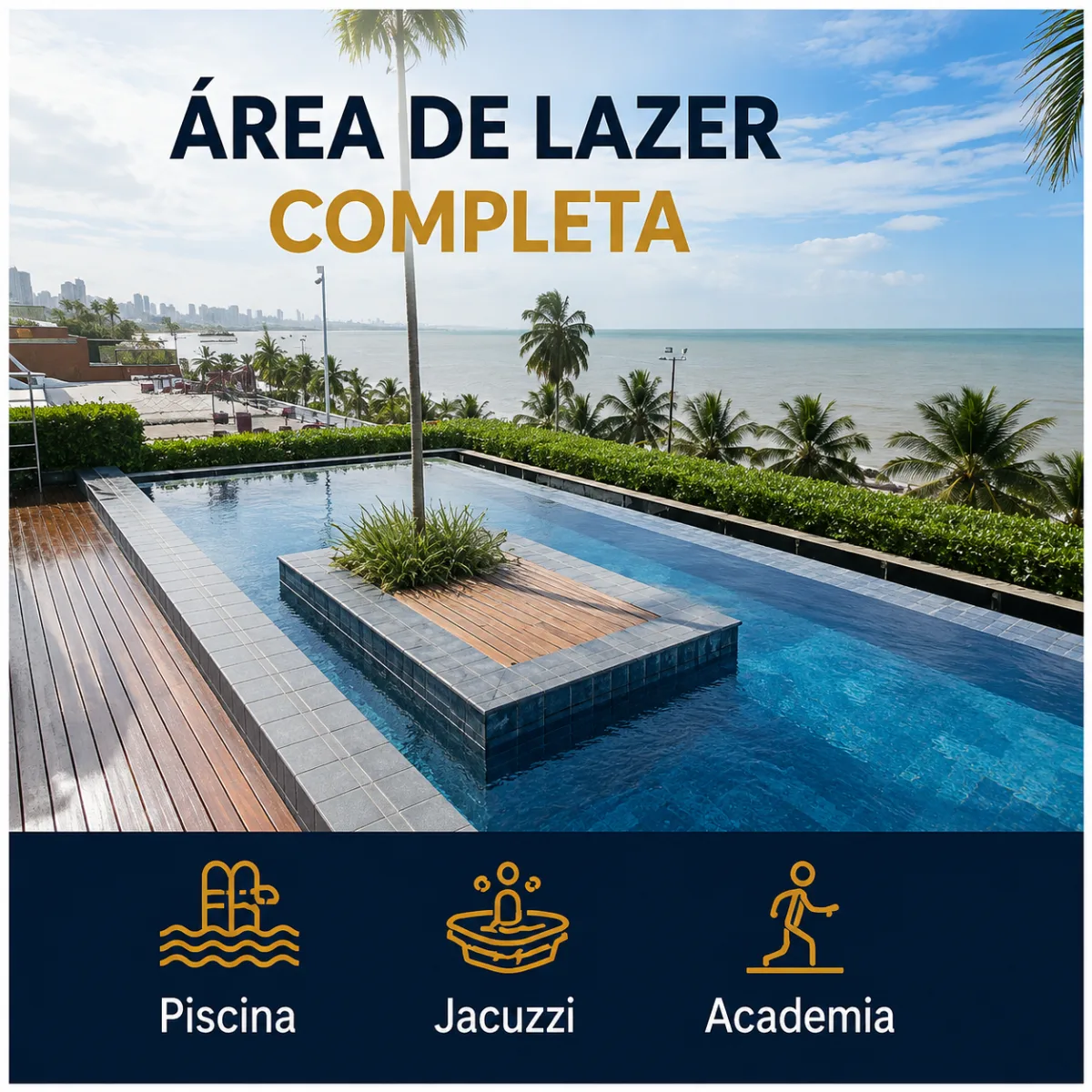 Flat Unity Cabo Branco — Cabo Branco, João Pessoa