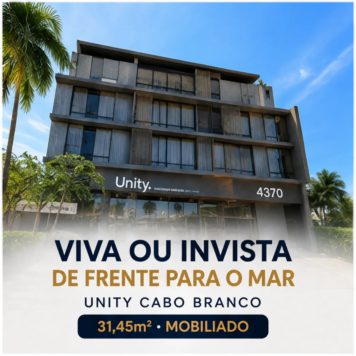 Flat Unity Cabo Branco — Cabo Branco, João Pessoa