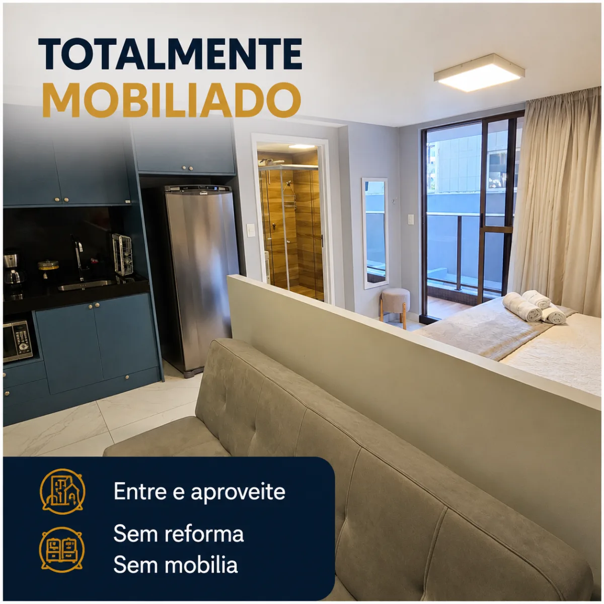 Flat Unity Cabo Branco — Cabo Branco, João Pessoa